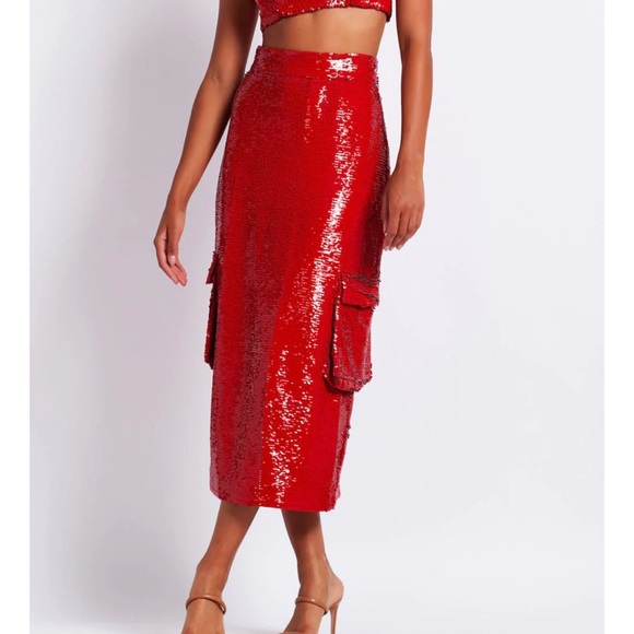 BRAND NEW with TAG PATBO sequin skirt - Picture 1 of 2